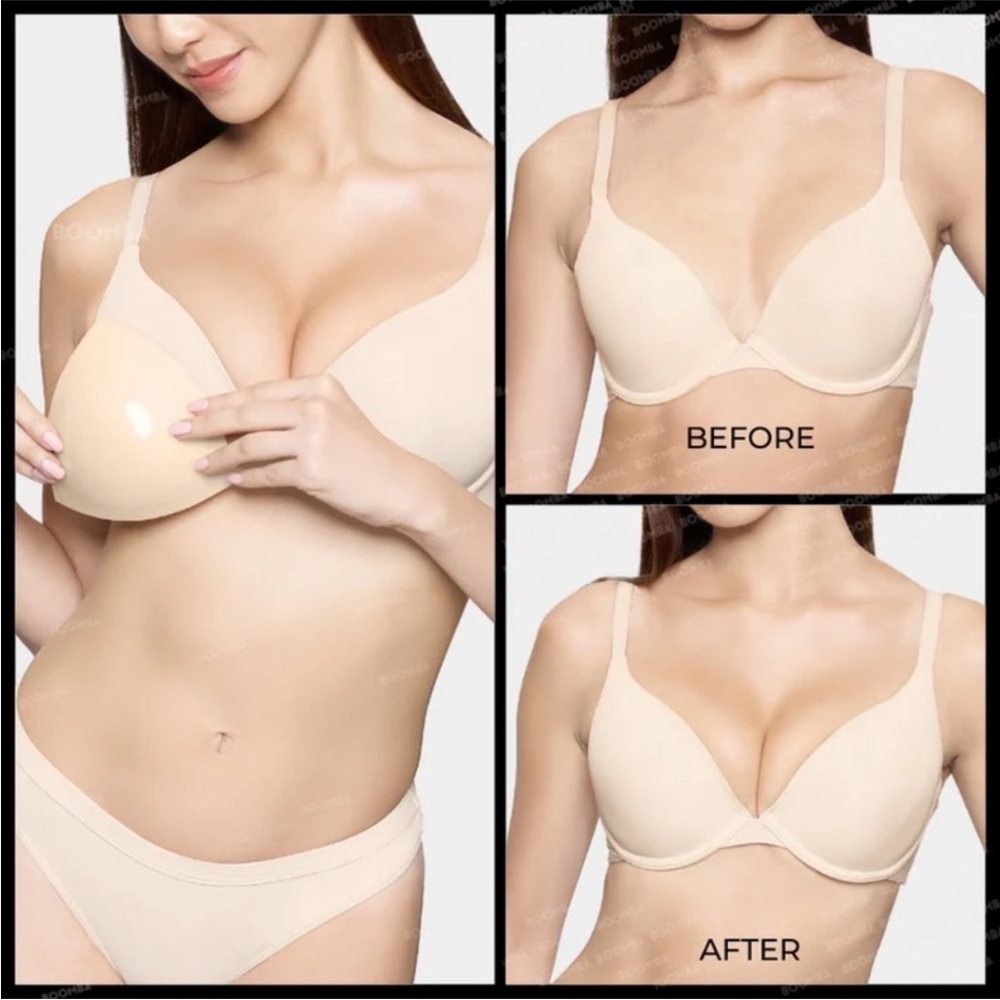 BOOMBA invisible lift bra inserts sand color sz large - Picture 9 of 12